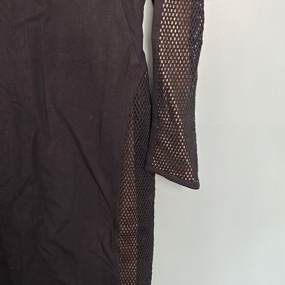 Akris Punto Black Bateau Neckline Knee-Length Dres - Picture 4 of 11